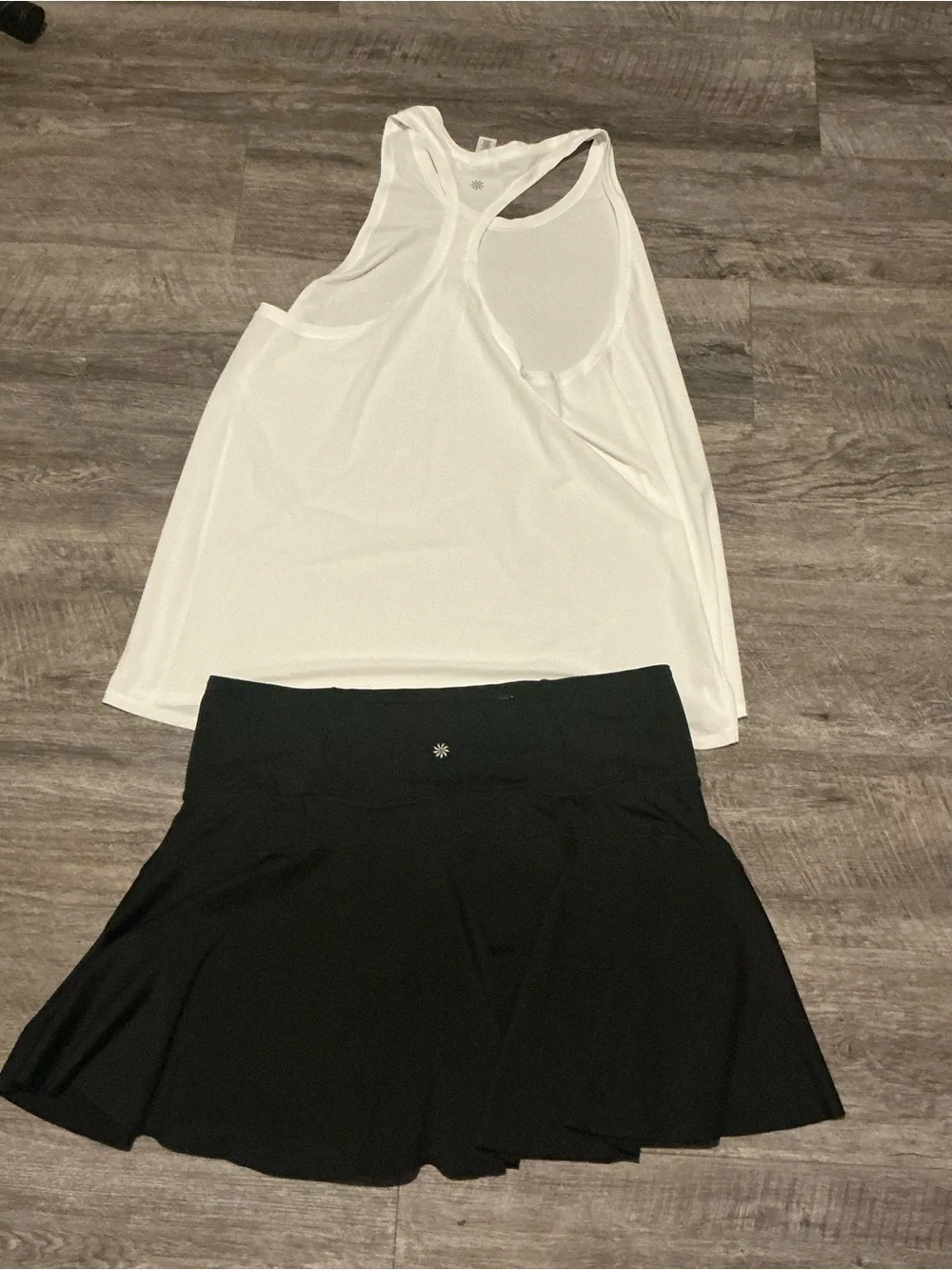 Black Skater Skirt with Built-In Shorts